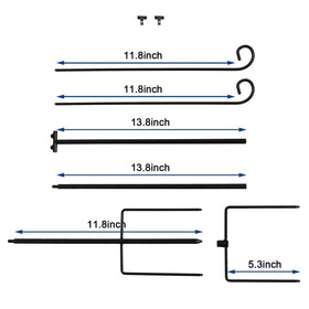 ESTTOP tool-free assembly flag stand ready in sixty seconds