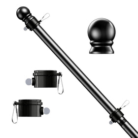 ESTTOP flag pole 5ft stainless steel for durable outdoor displays.