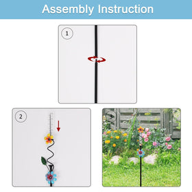 ESTTOP Flower Rain Gauge withstands sun and rain while doubling as yard decor