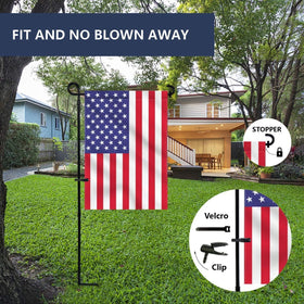 ESTTOP garden flag stand easy 3-piece assembly