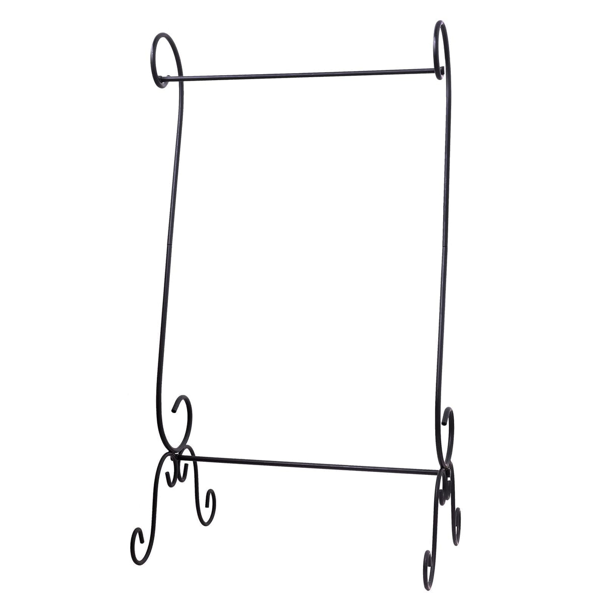 ESTTOP Scroll Garden Flag Stand garden-deck display for outdoor patio areas.