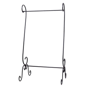 ESTTOP Scroll Garden Flag Stand garden-deck display for outdoor patio areas.
