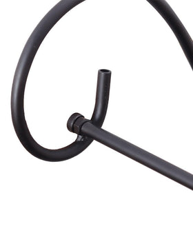ESTTOP Scroll Garden Flag Stand weatherproof steel resists weather while keeping flags upright.