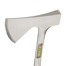 Estwing Camper's Axe with a four-inch cutting edge for precise chopping.