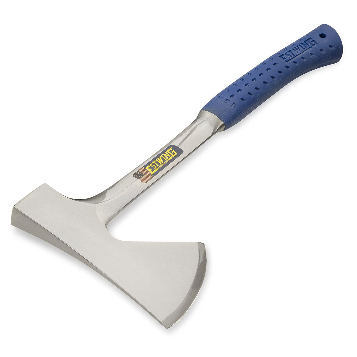 Estwing one-piece forged steel construction resists fatigue during heavy wood tasks.