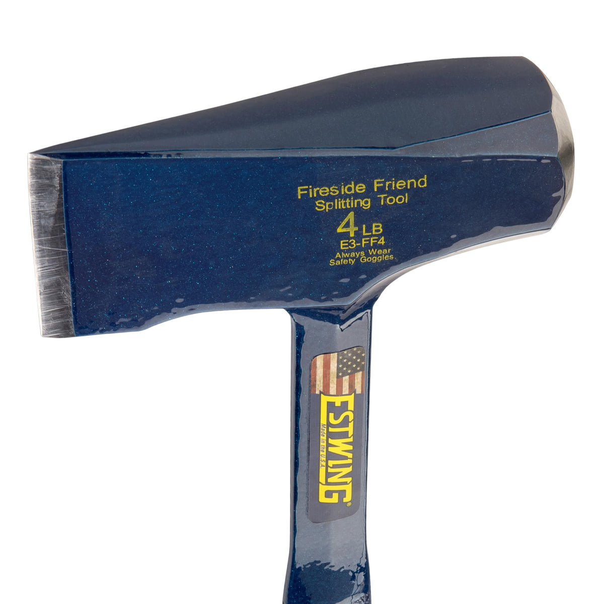 Detail of the shock reduction grip for comfortable, extended use during chopping