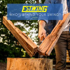 Estwing Sure Split wedge with sledge setup, ideal for tough knots and larger logs.