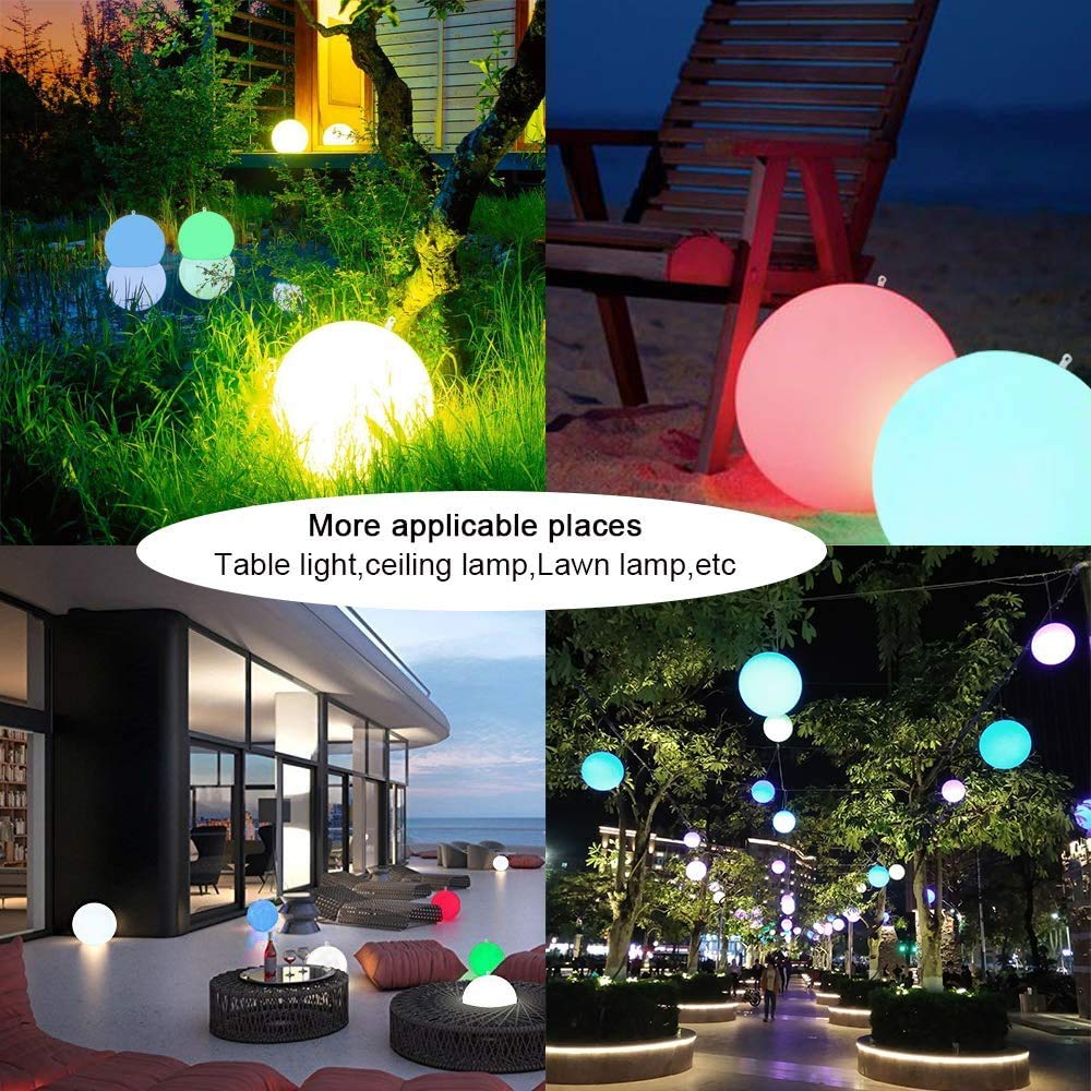Esuper two-pack solar pool balls brighten pools and gardens at night.