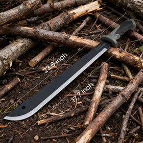 Esvopa survival knife with sawback for cutting thick branches and hardwood