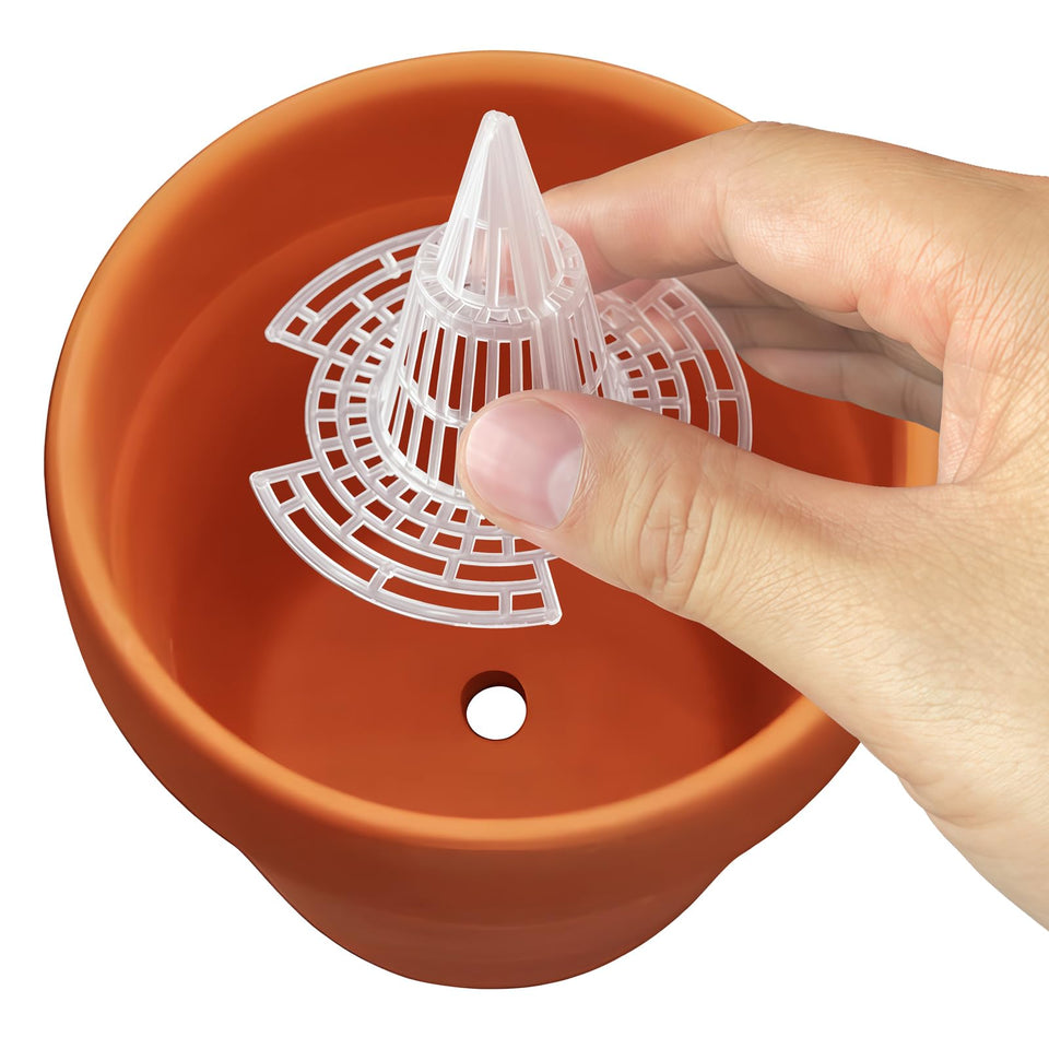 EsyHocm cone mesh pad for small pot holes reduces soil leakage and keeps surfaces clean.