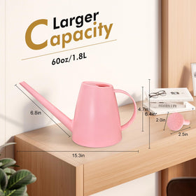 Etarewilt pink watering can for patio plants and outdoor garden watering