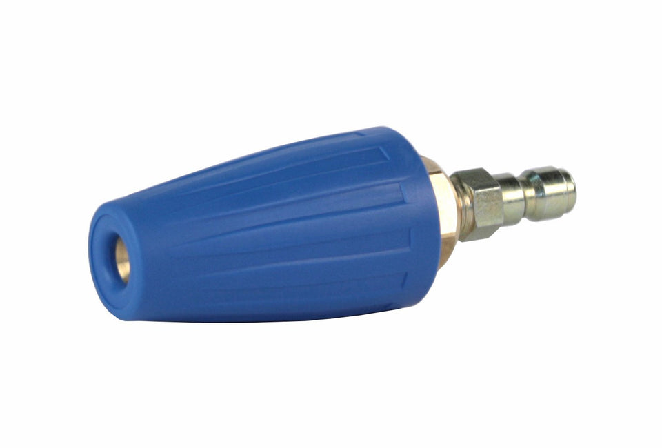 ETD Erie Tools rotating turbo nozzle in action on a pressure washer for quick cleaning.