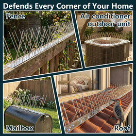 etermeish comprehensive bird deterrent keeps patios, fences, and railings cleaner.