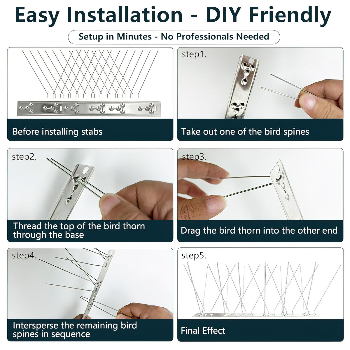 etermeish pre-drilled base enables quick mounting with screws or zip ties.
