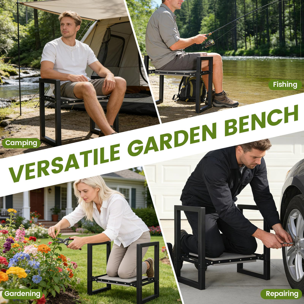 Sturdy ETICSIPA frame supporting up to 500 pounds for reliable stability