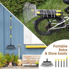 ETICSIPA anti-rust coating keeps the rake durable in weather