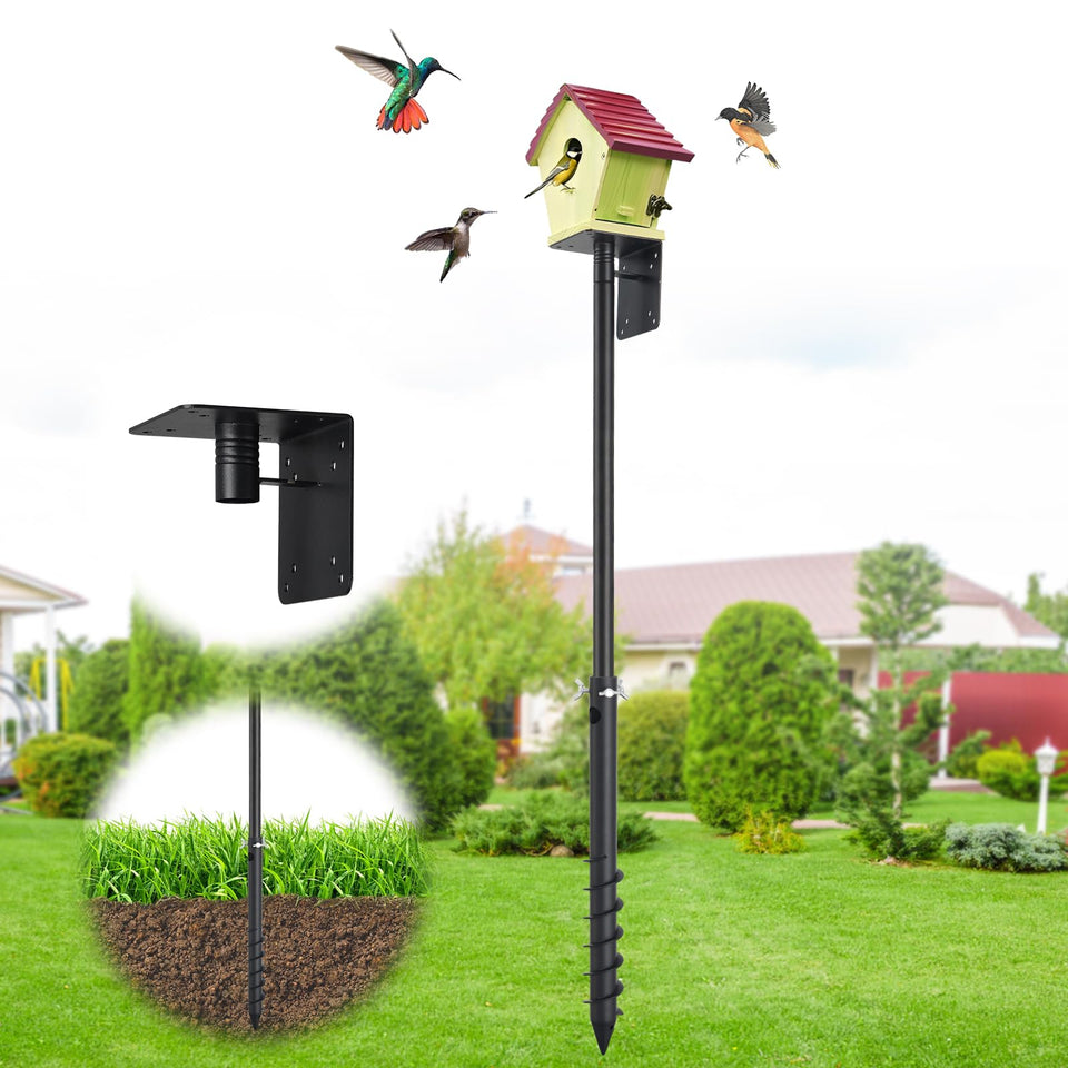 ETICSIPA bird pole stand 88-inch height for outdoor bird displays.