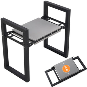 ETICSIPA garden kneeler and seat in use, showing dual function for kneeling and sitting while gardening