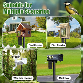 ETICSIPA heavy duty metal pole ensures durable outdoor bird setups.