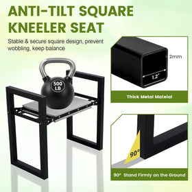 Kneeler being used indoors and outdoors for versatile tasks