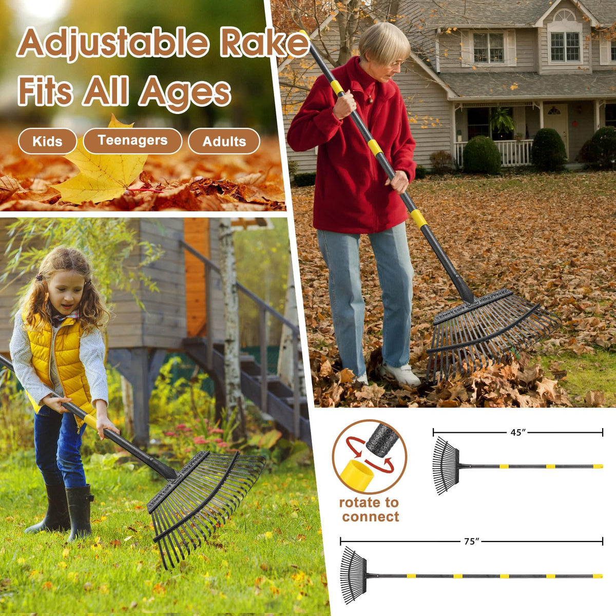 ETICSIPA protective hand rake shielding hands from debris