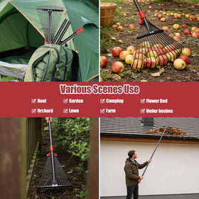 ETICSIPA rake compact-storage design fits cupboards or trunks for camping trips.