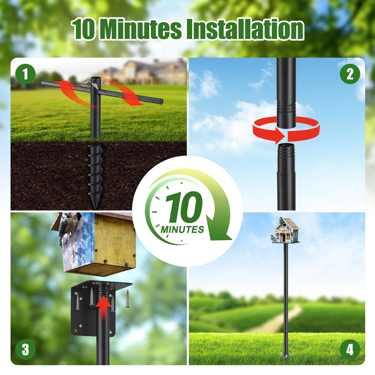 ETICSIPA yard outdoor decor pole adds functional elegance to spaces.