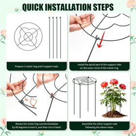 Etnorsu blossom grid design supports individual stems for natural growth