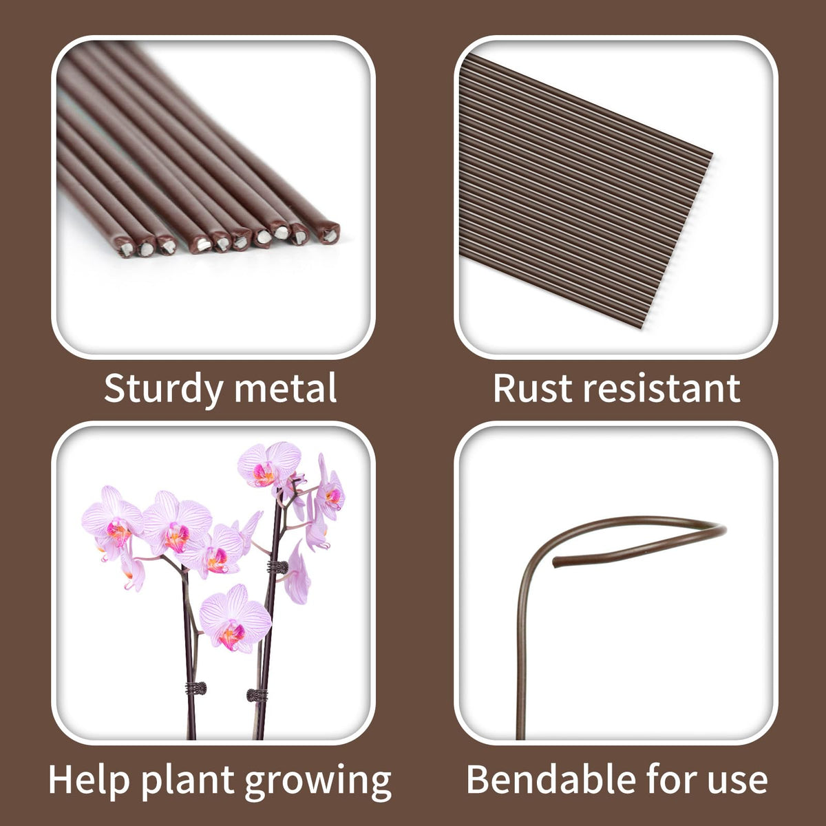 Etnorsu 2cm orchid clip provides secure hold on delicate stems.