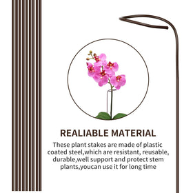 Etnorsu flexible plant stake system keeps plants upright and neat.