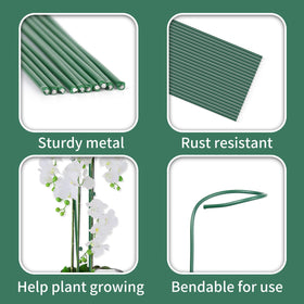 Etnorsu green plant stakes bundle offers economical plant training