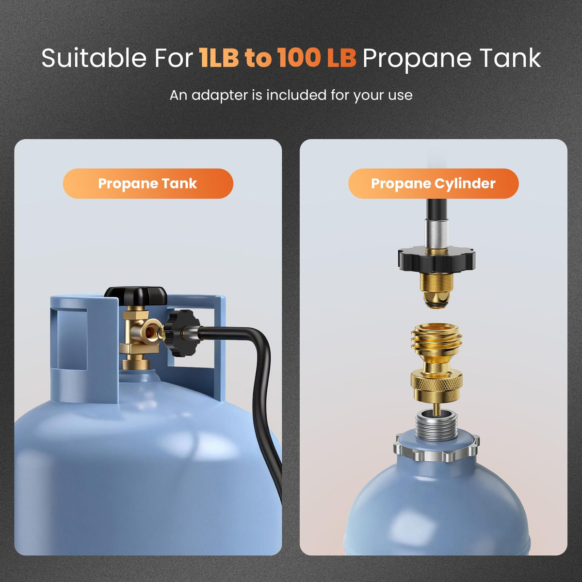 etoolab propane torch dual-length design for versatile use