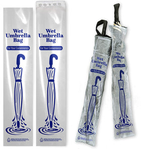 EUCATUS heavy-duty umbrella bags bulk 100-pack keeps entrances dry