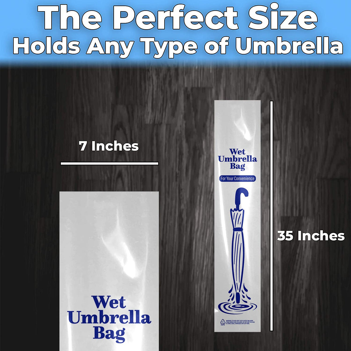 EUCATUS umbrella bag dispenser-friendly design fits most stands