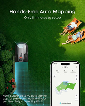 eufy e15 setup is wire-free, enabling quick setup and efficient lawn care.