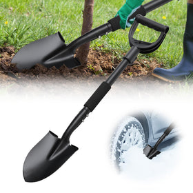 EUIJOIP 31-inch compact shovel with D-grip for tight spaces.