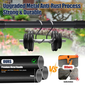 EUIJOIP angled blade enables straight, precise borders along sidewalks.