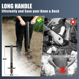 EUIJOIP bulb planter foot-pedal design enables fast pit digging