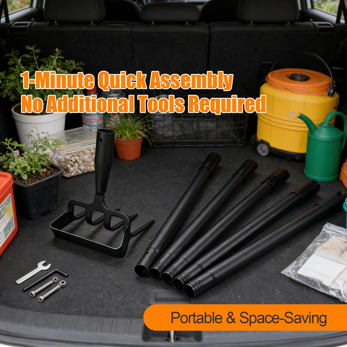 EUIJOIP versatile tool for digging, loosening, and weeding in gardens.