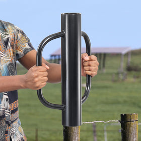 EUIJOIP fence post driver side view, rugged steel body with durable coating.
