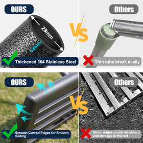 Foldable rake head for compact storage after use by EUIJOIP