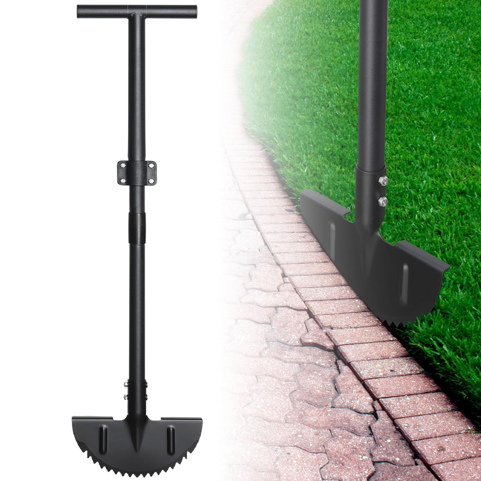 EUIJOIP heavy-duty edger with extended adjustable handle for effortless lawn edging.