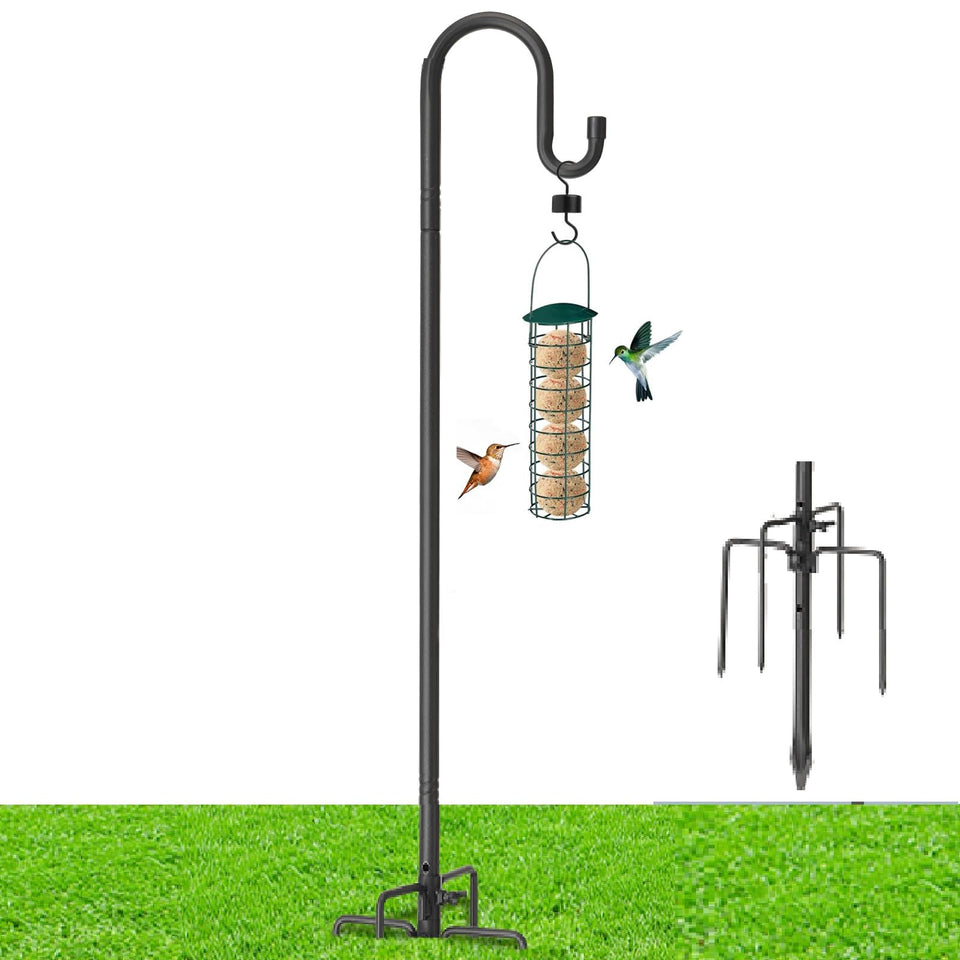 EUIJOIP heavy-duty shepherd hook tall 62-inch for sturdy outdoor displays