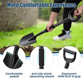 EUIJOIP kid-friendly shovel weighing 2.4 lbs for easy handling.