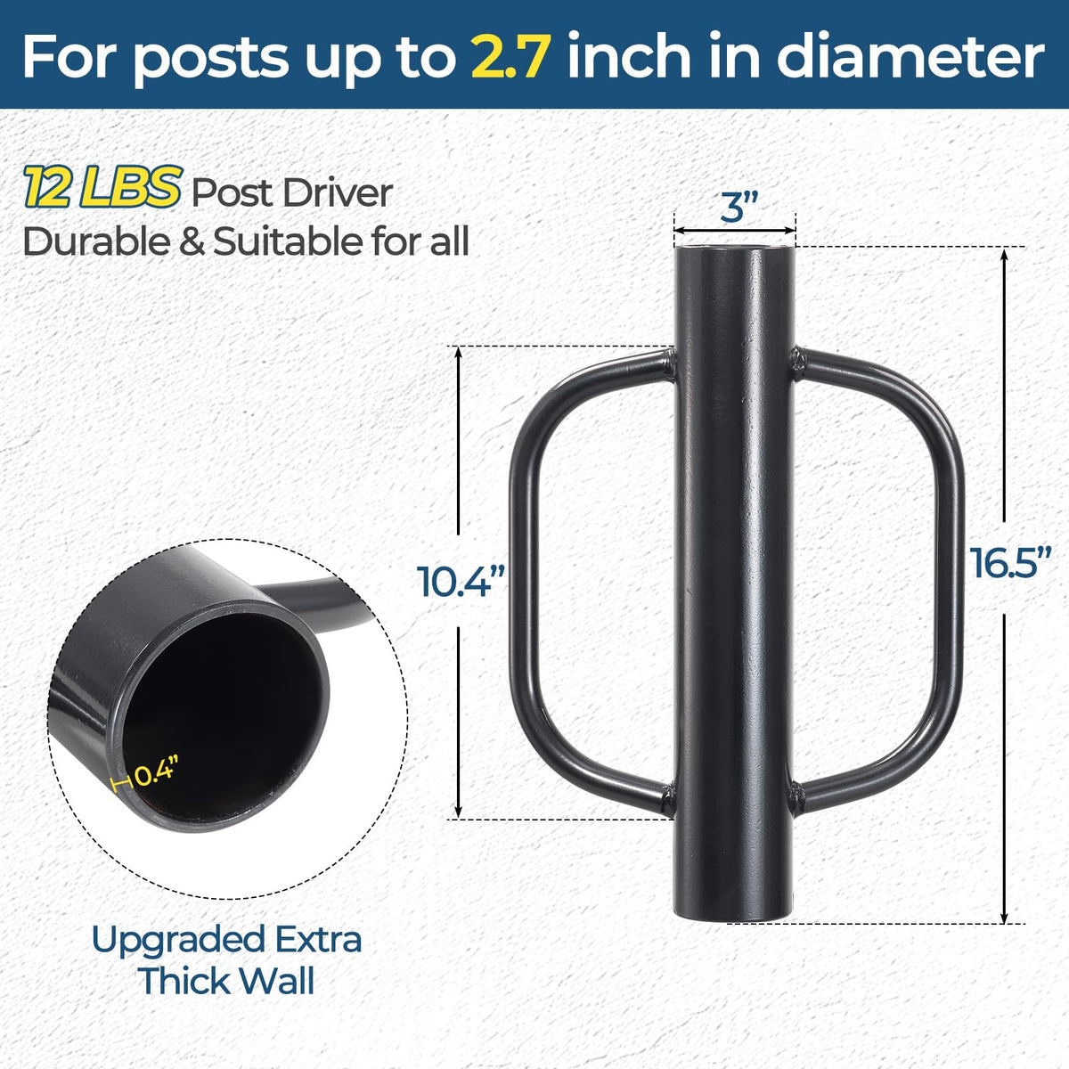 EUIJOIP tool with large angled handle for comfortable grip and reduced strain.