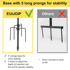 EUIJOIP rust-resistant steel hook for long-lasting outdoor use