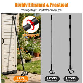 EUIJOIP stirrup hoe blades close-up for efficient weeding and soil precision.