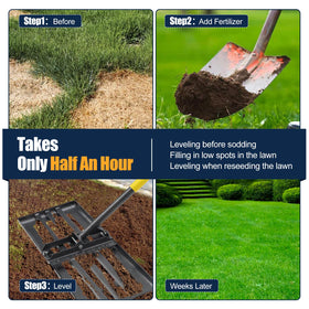 EUIJOIP rake used to apply topdressing or fertilizer evenly