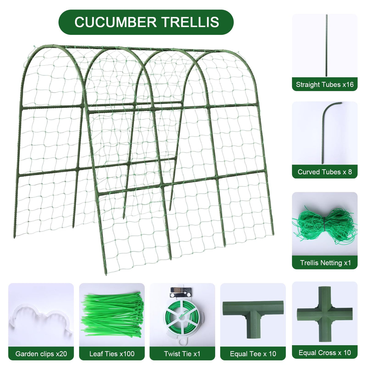Eunice Garden Clips securing vines for neat, stable growth