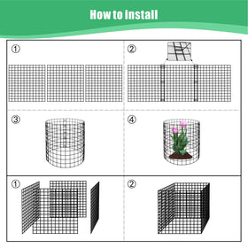 Eunika cylindrical plant cage demonstrates flexible setup around young plants